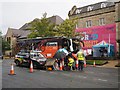 Boels-Dolmans Cycling Team Bus in Harrogate