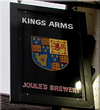SO4593 : Kings Arms name sign, 53 High Street, Church Stretton by Jaggery