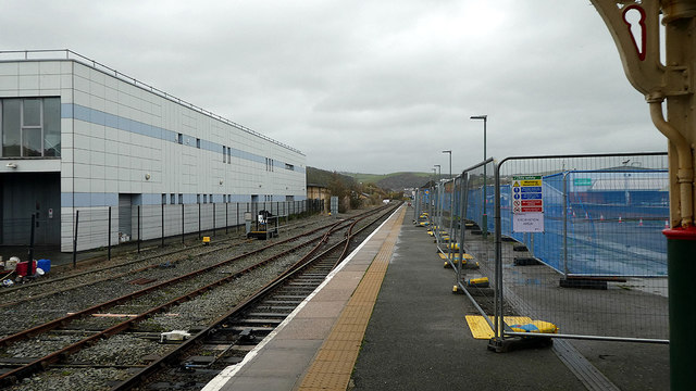 Works at Aberystwyth station