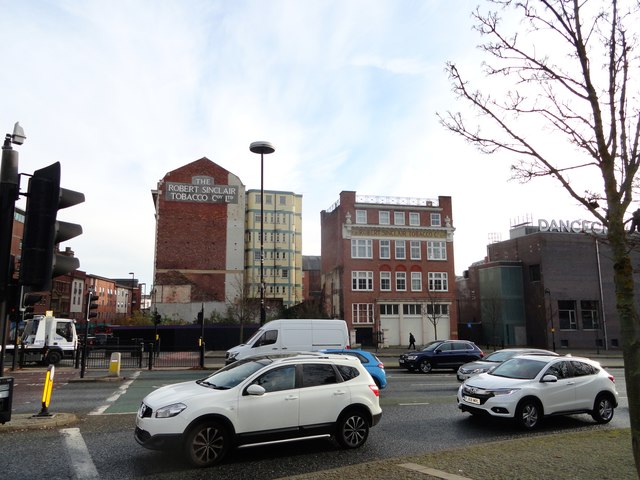 The Sinclair buildings on Blenheim Street, Newcastle