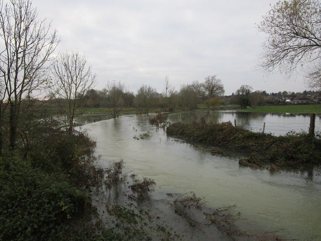 The River Witham in flood at Great... © Jonathan Thacker :: Geograph ...