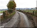 Farm track leading to Mains of Keithick