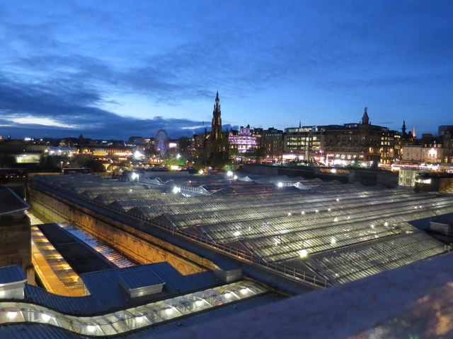 Overlooking Waverley station from the North Bridge