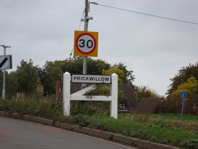 Prickwillow Village Name sign