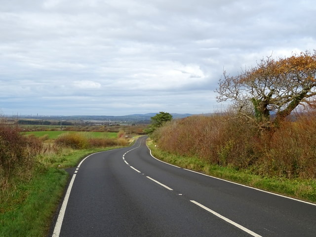 A595 towards Muncaster