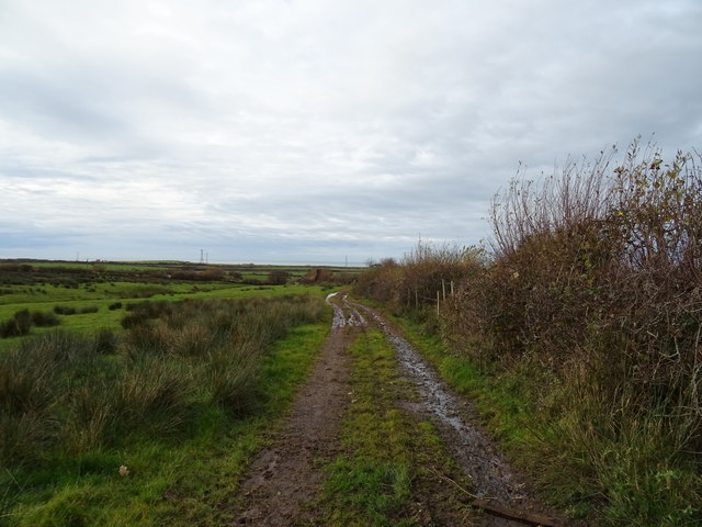Farm track off the A595