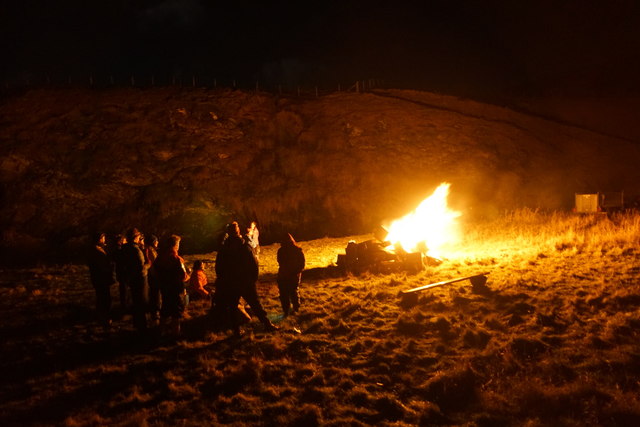 Bonfire night at Ham. Foula
