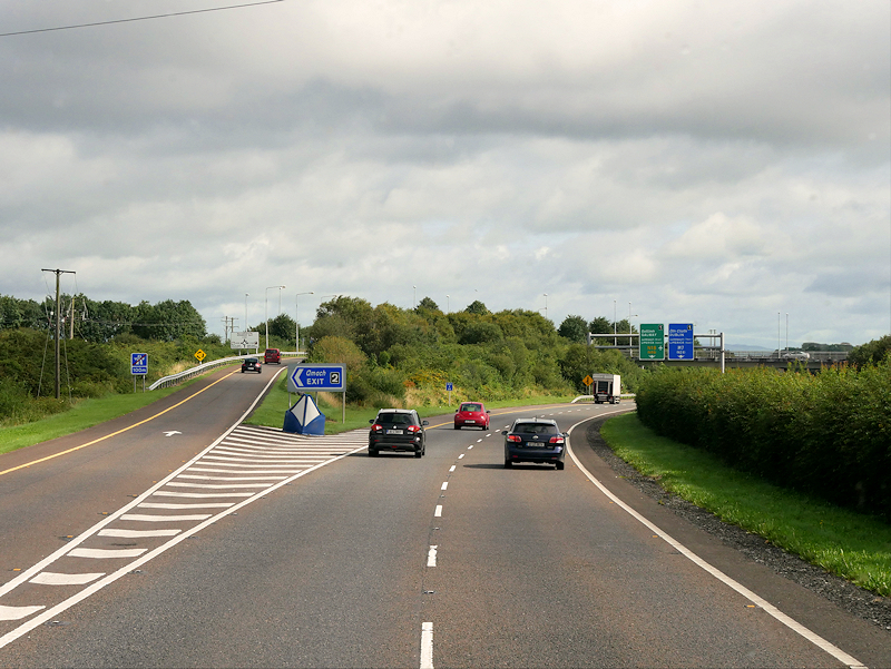 M20 Motorway Exit At Junction 2 © David Dixon Geograph Ireland