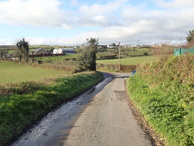 View West along Scrib Road in the... © Eric Jones :: Geograph Ireland