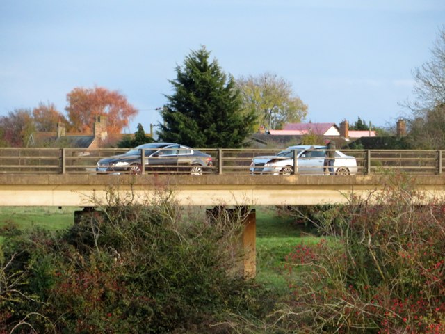 Road accident near Mepal - The Ouse Washes