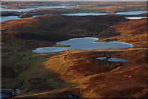 HU2644 : Loch of Sotersta, Culswick, from the air by Mike Pennington