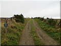 Track leading to The White Cottage