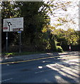 Dolgwili Road directions sign, Carmarthen