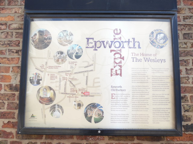 Information Board near The Old Rectory, Epworth