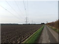 Power lines over the fields