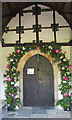 SS5529 : Porch door, St Peter's church, Tawstock by Derek Harper
