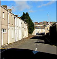 White arrow on Caersalem Terrace, Llanelli