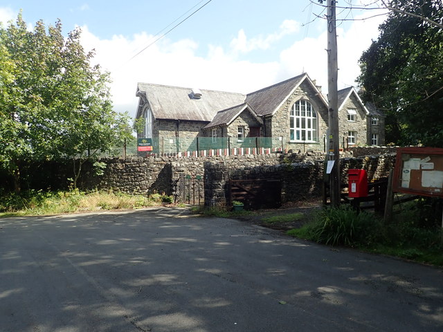 Brithdir Primary School - closed and... © Eirian Evans cc-by-sa/2.0 ...