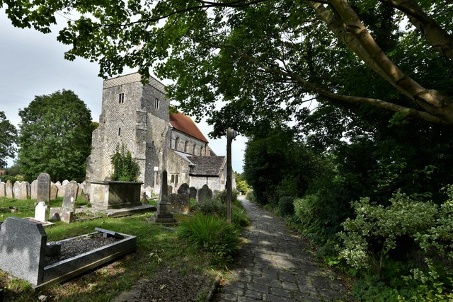 Steyning, St. Andrew and St. Cuthman Church: South western aspect
