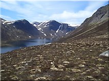 NJ0103 : Loch Avon from The Saddle by andrew ogston