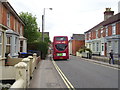 Salisbury Reds bus on Devizes Road (A360), Salisbury