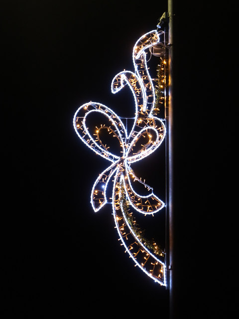 Christmas lights along the A5104 through Saltney - 2
