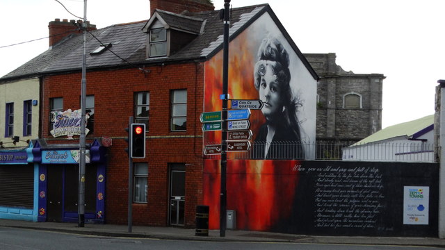 Sligo - Maud Gonne Mural at Jct Union St & Lord Edward St