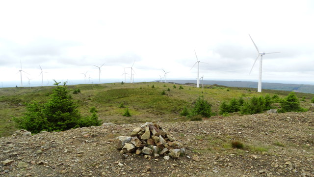 Cairn at Seltannasaggart, Co Leitrim & Black Banks Wind Farm