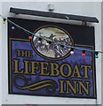 Sign for the Lifeboat Inn, Maryport