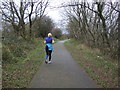 Jogger on National Cycle Route 72