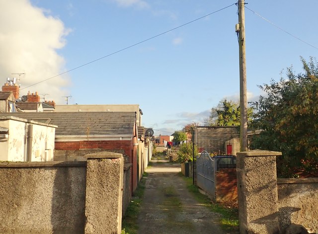 Back Alley Of A Terrace Of Houses On © Eric Jones Geograph Ireland