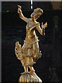 SH5837 : Portmeirion: Burmese dancer at the Piazza by Arthur C Harris