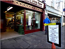 H4572 : Pop up shop, High Street, Omagh by Kenneth  Allen