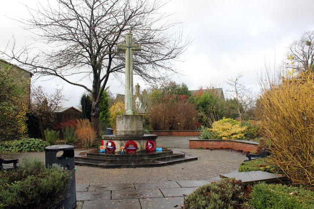 War Memorial, junction of High Street and Silver Street, Branston