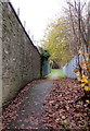 Path towards Powys County Council offices, Brecon