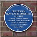 Blue plaque to Frederick Rowland Emett