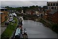 SK9671 : Lincoln: looking west along the Fossdyke from Brayford Way by Christopher Hilton