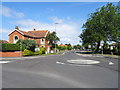 Mini roundabout on Burnham Road (B3139), Highbridge