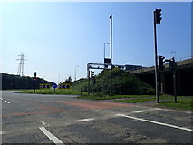 ST6083 : Junction 16 on the M5 by Eirian Evans