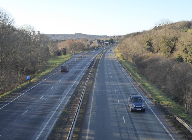 A69 approaches Hexham