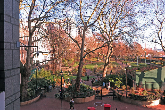 Victoria Embankment Gardens from Charing Cross Station