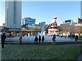 SJ8498 : Santa at Piccadilly Gardens by Gerald England