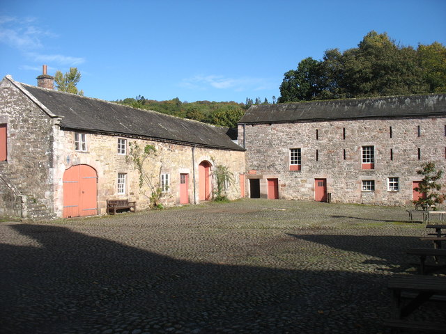 The courtyard at Dalemain House