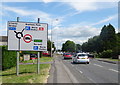 New Bristol Road (B3440), Worle approaching roundabout