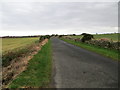 NK0260 : Road passing through farmland near to Rosehall Croft by Peter Wood