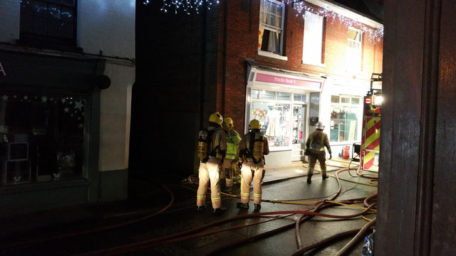 Chip shop fire on Red Lion Street