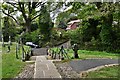 Busbridge Parish Church: South pathway to the church