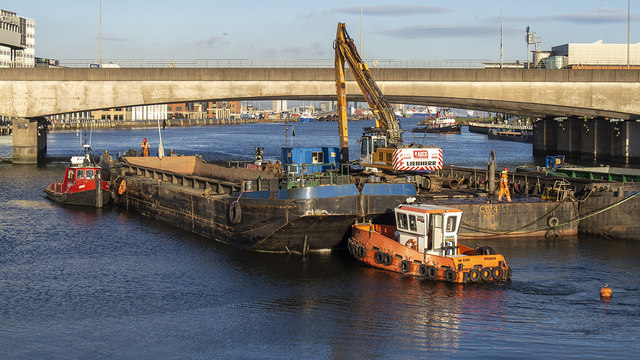 Dredging barges, Belfast