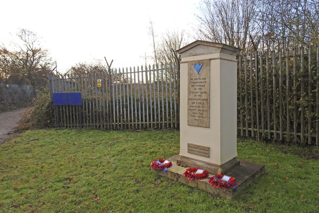 RAF / USAAF Boreham Airfield memorial © Adrian S Pye cc-by-sa/2.0 ...