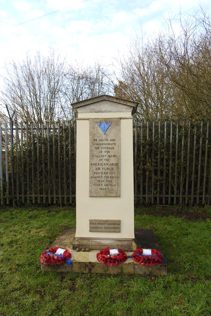 RAF / USAAF Boreham Airfield memorial © Adrian S Pye :: Geograph ...